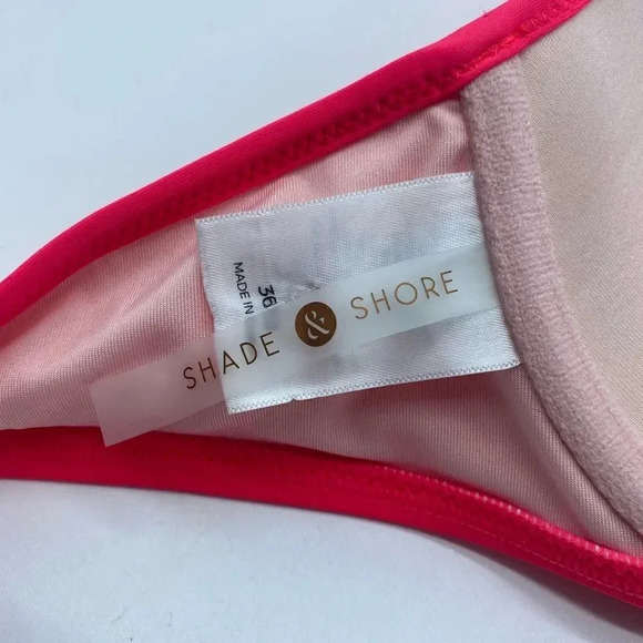 Shade and shore coral crochet bikini top size 36B - Picture 10 of 12